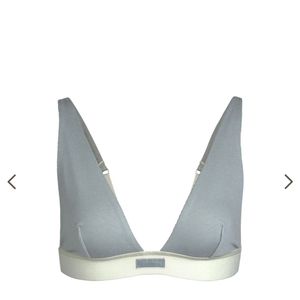 Skims, Cotton Plunge Bralette, size 2X, Color Mineral